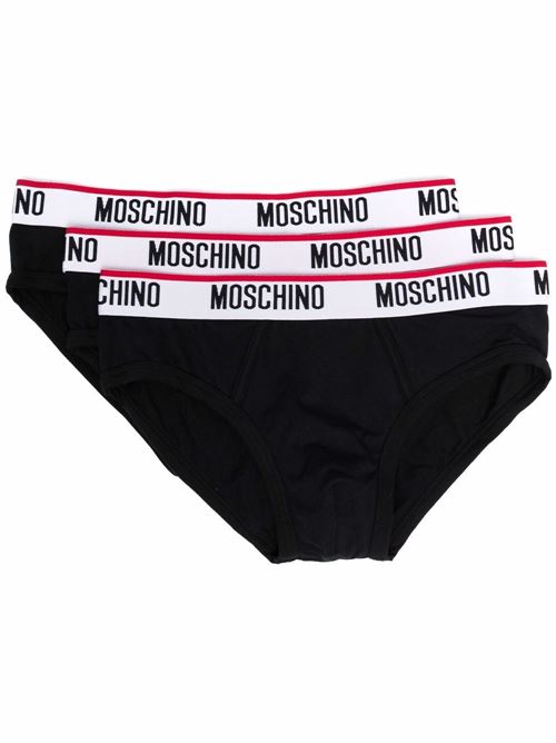 Slip intimo uomo Moschino tripack nero MOSCHINO | A139343000555