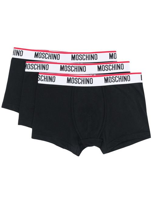 Boxer intimo uomo Moschino tripack nero MOSCHINO | A139543000555