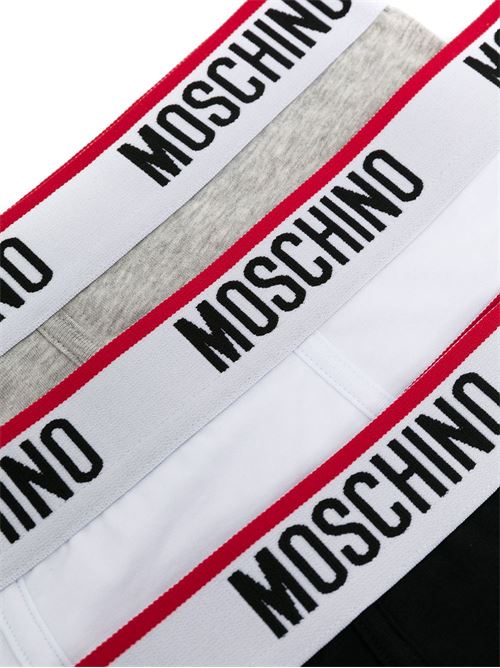 Boxer intimo uomo Moschino tripack nero, bianco, grigio MOSCHINO | A139543005555