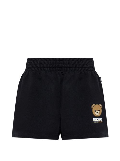 Short uomo  Moschino nero con logo Teddy Bear MOSCHINO | A680244090555
