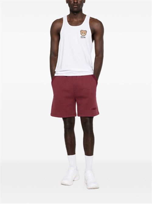 Canotta donna Moschino bianca con logo MOSCHINO | A890144100001