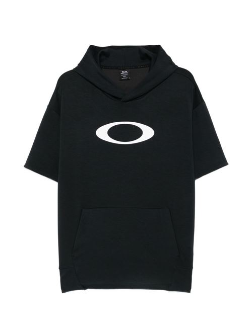 Felpa uomo Oakley nero con cappuccio e logo OAKLEY | FOA408785021