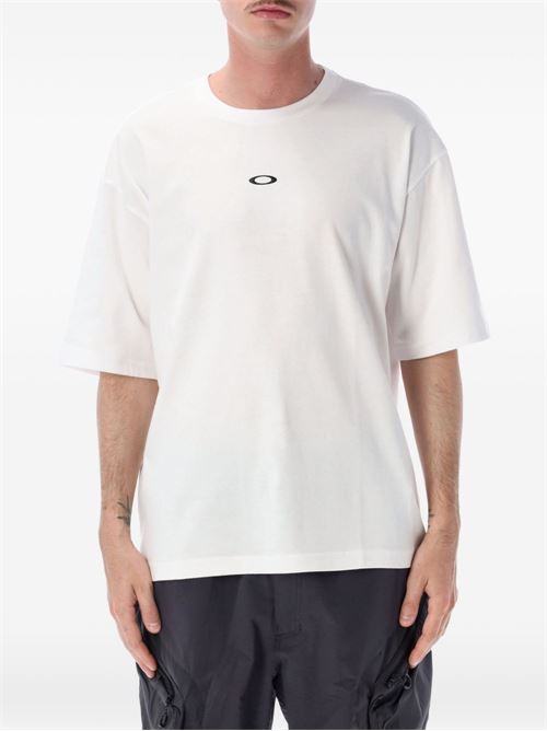 T-shirt uomo Oakley Enhance QDC BP 5.0 bianca OAKLEY | FOA408791100