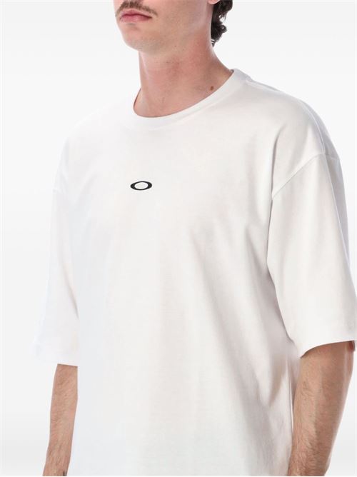 T-shirt uomo Oakley Enhance QDC BP 5.0 bianca OAKLEY | FOA408791100