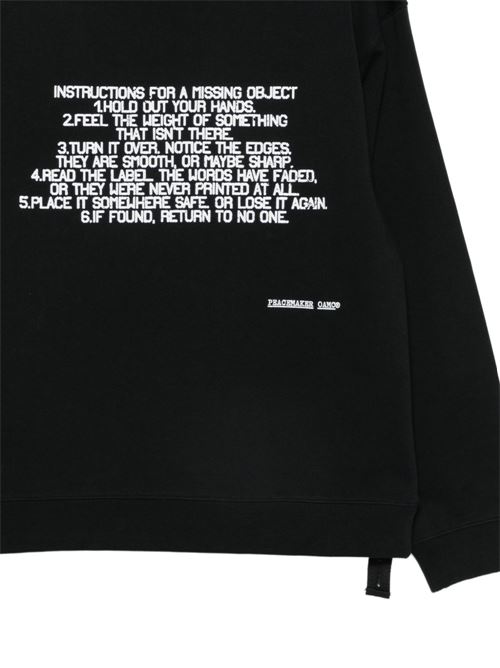 Felpa uomo Peacemaker nera PEACEMAKER | PCM3ON01DFT001099