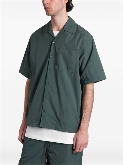 Camicia uomo Peacemaker verde scuro a manica corta PEACEMAKER | PCM3OS04ACO001059