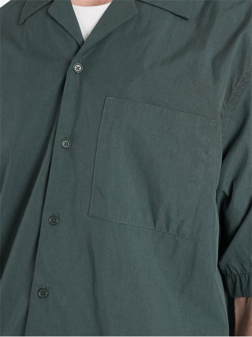 Camicia uomo Peacemaker verde scuro a manica corta PEACEMAKER | PCM3OS04ACO001059