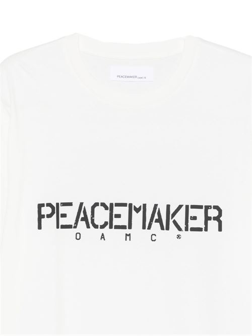 T-shirt uomo Peacemaker bianca a manica corta PEACEMAKER | PCM3OT01DJE001001