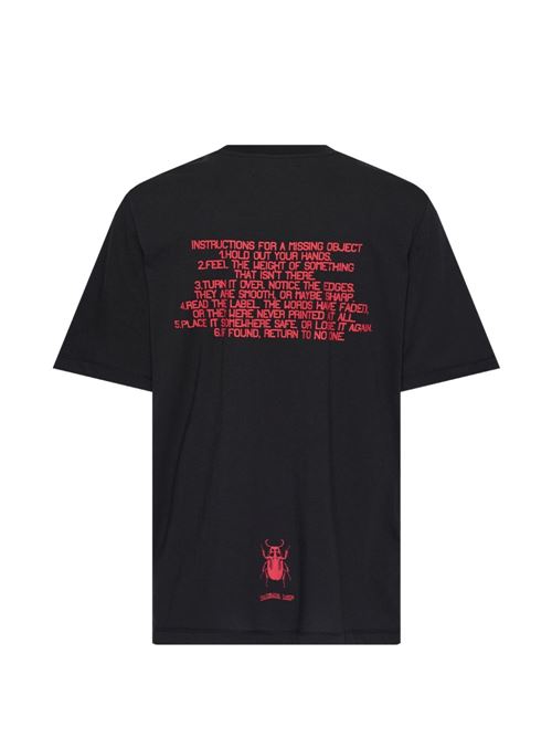 T-shirt uomo Peacemaker nera a manica corta PEACEMAKER | PCM3OT01DJE001099