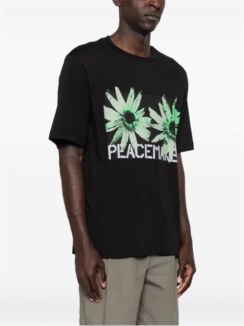 T-shirt uomo Peacemaker nera a manica corta PEACEMAKER | PCM3OT01EJE001099