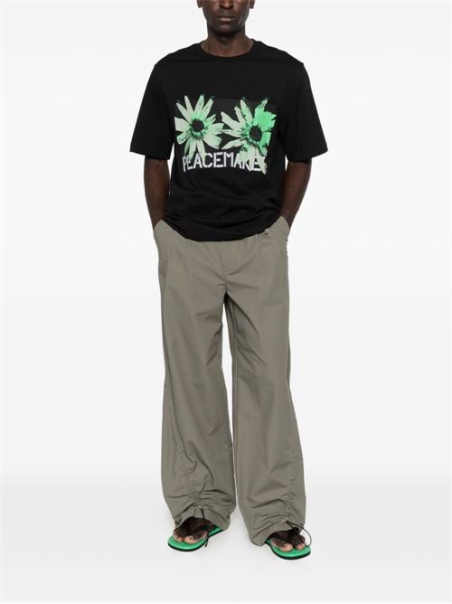 T-shirt uomo Peacemaker nera a manica corta PEACEMAKER | PCM3OT01EJE001099