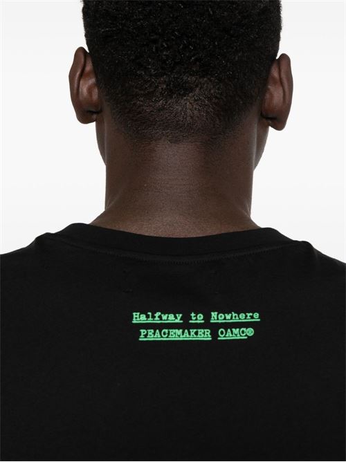 T-shirt uomo Peacemaker nera a manica corta PEACEMAKER | PCM3OT01EJE001099