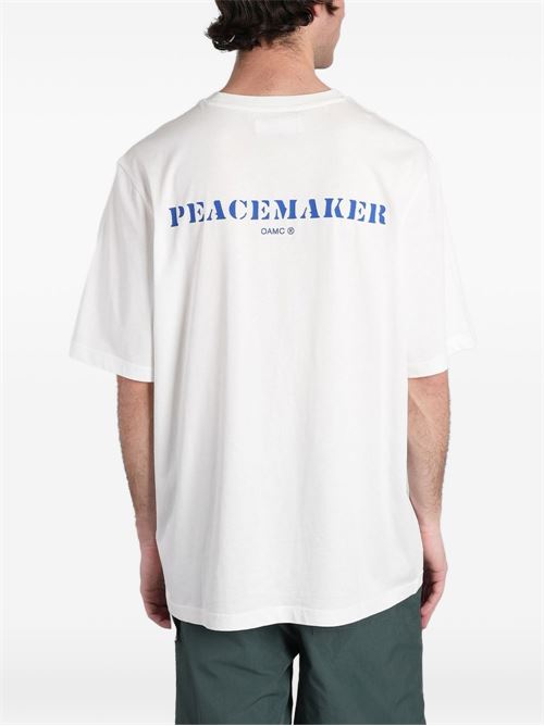 T-shirt uomo Peacemaker bianca a manica corta PEACEMAKER | PCM3OT03DJE001001