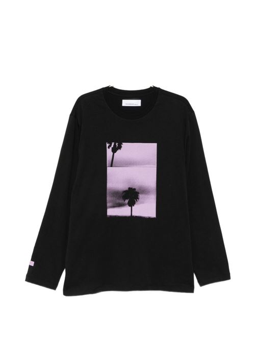 T-shirt uomo Peacemaker nera a manica lunga PEACEMAKER | PCM3OT05NJE001099