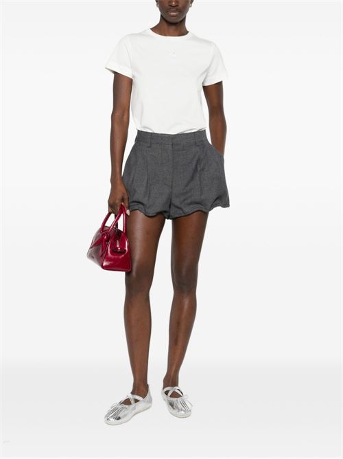 T-shirt donna Pinko bianca con logo ricamato PINKO | 100355A339Z05