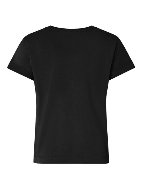 T-shirt donna Pinko nera con logo frontale PINKO | 100373A34FZ99