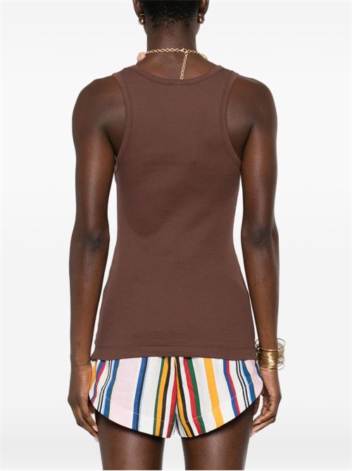 Canotta Pinko marrone con logo PINKO | 100807A338L78