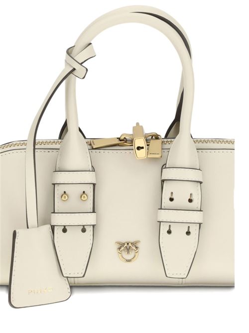 Borsa donna Pinko bianca e oro PINKO | 105334A0QOZ14Q