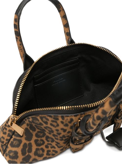Borsa donna Pinko Bowling Bag Horizontal maculata marrone PINKO | 105334A32AM35Q