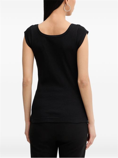 Top donna Pinko nero a costina PINKO | 105511A338Z99