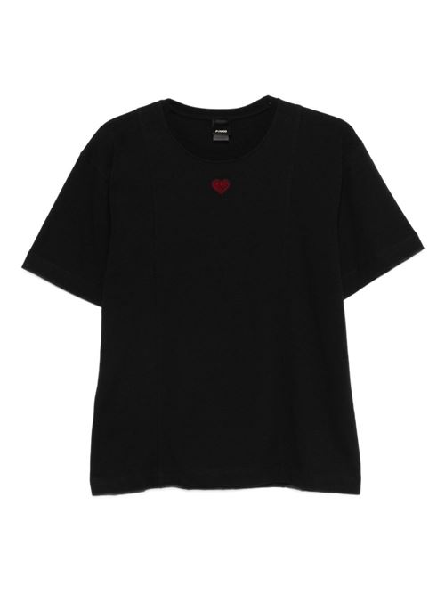 T-shirt donna Pinko nero modello Tortino PINKO | 105665A326Z99