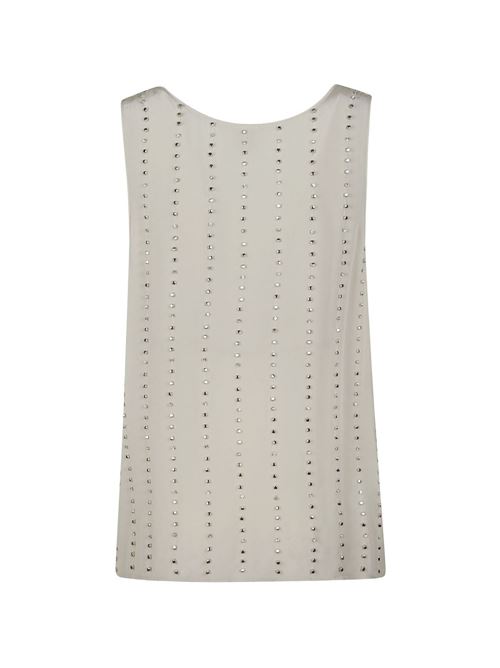 Canotta donna Pinko grigia con perline PINKO | 106214A31FI18