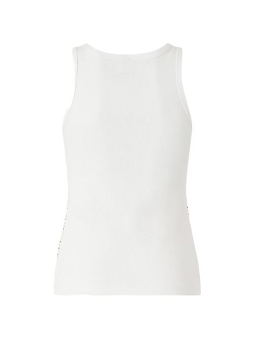 Canotta donna Pinko bianca con perline PINKO | 106265A334Z04