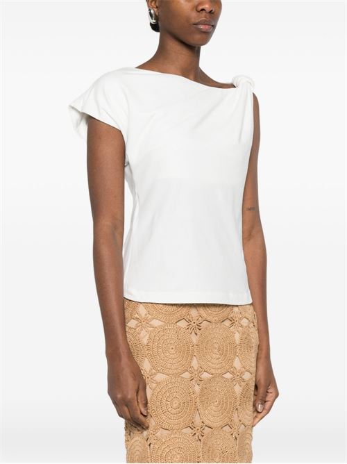 T-shirt donna bianca maniche corte PINKO | 106373A35DZ05