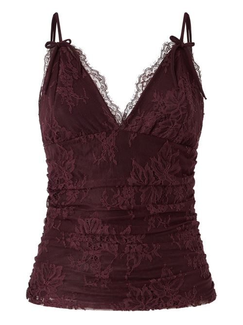 Canotta donna Pinko in pizzo bordeaux PINKO | 106726A378R57