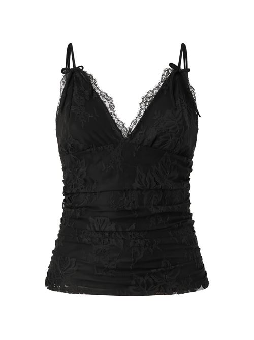 Canotta donna Pinko nero in pizzo PINKO | 106726A378Z99