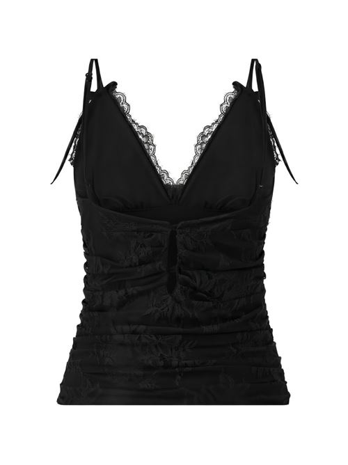 Canotta donna Pinko nero in pizzo PINKO | 106726A378Z99
