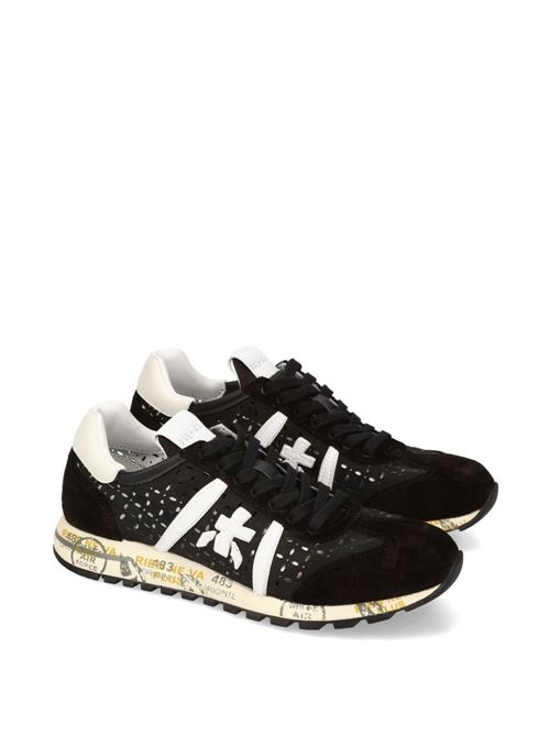 Sneakers donna Premiata Lucy D 7414 nere in suede e nylon traforato PREMIATA | LUCY_D7414