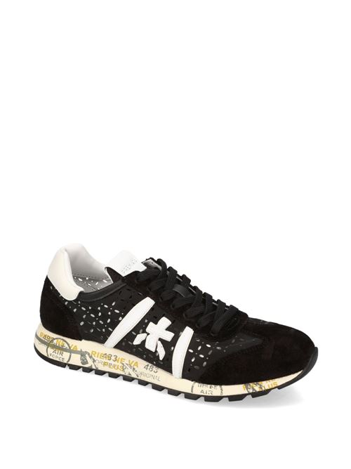 Sneakers donna Premiata Lucy D 7414 nere in suede e nylon traforato PREMIATA | LUCY_D7414