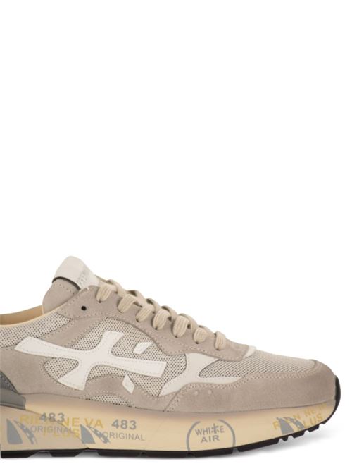 Scarpa uomo Premiata alta grigio bianco logo PREMIATA | MICK8117