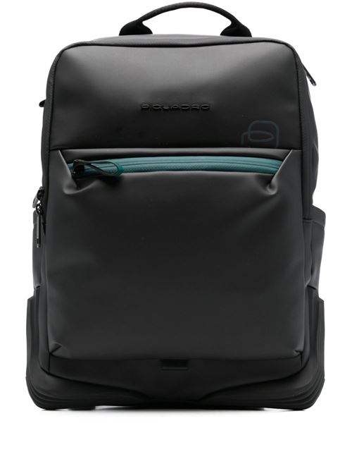 Zaino Piquadro Corner 2.0 nero in tessuto idrorepellente con vano porta computer da 14 pollici Piquadro | CA6464C2OWN
