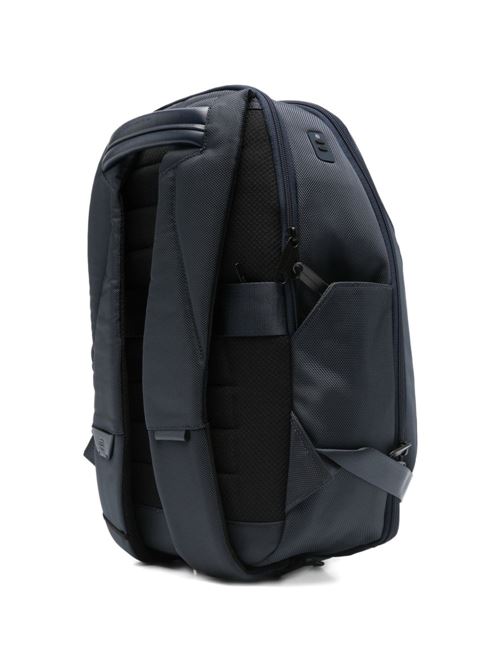 Zaino da viaggio blu porta pc in tessuto riciclato Piquadro | CA6927S143BMBLU