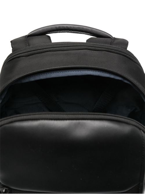 Zaino da viaggio nero porta pc in tessuto riciclato Piquadro | CA6927S143BMN