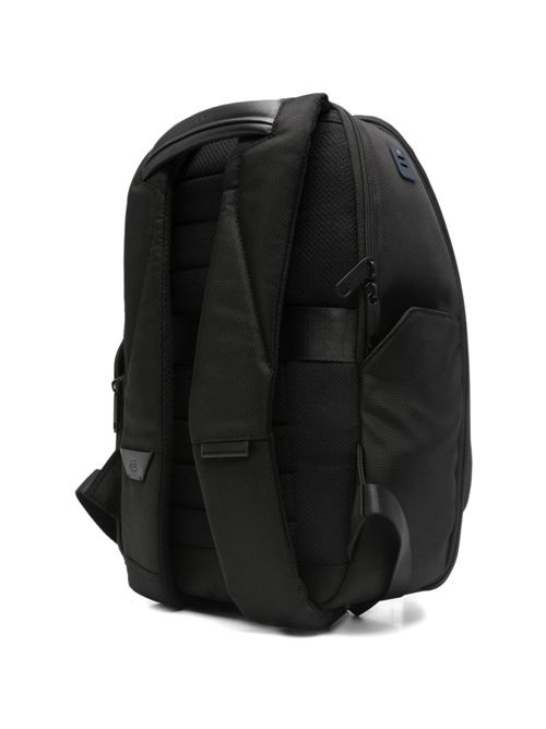 Zaino da viaggio nero porta pc in tessuto riciclato Piquadro | CA6927S143BMN