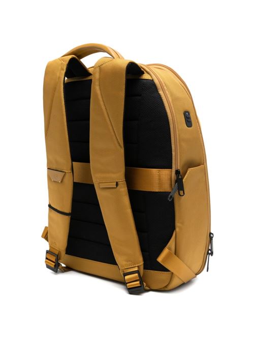 Zaino da viaggio senape porta pc in tessuto ricilcato Piquadro | CA6928S143BMG