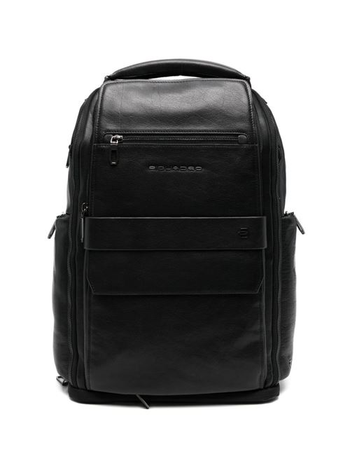 Zaino da viaggio nero con porta USB e USB-C Piquadro | CA7023S141BMN