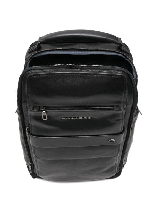 Zaino da viaggio nero con porta USB e USB-C Piquadro | CA7023S141BMN