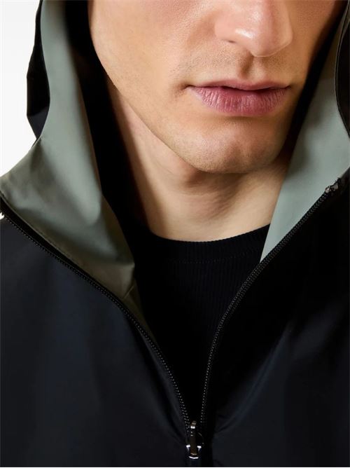 Giacca uomo RRD Montecristo Light Reverse con cappuccio verde nero RRD | 2600727