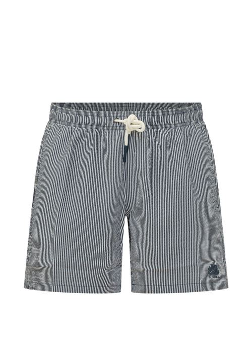 Costume uomo Sundek boxer mare seersucker navy e bianco SUNDEK | GM915BDPY90032201