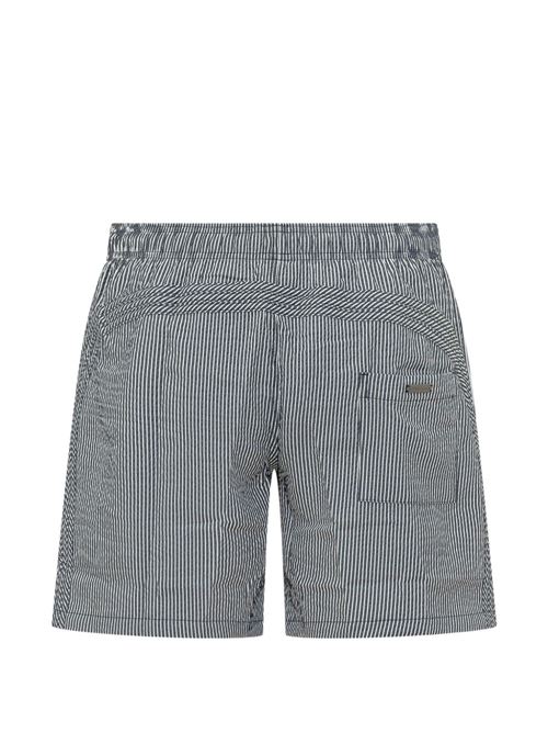Costume uomo Sundek boxer mare seersucker navy e bianco SUNDEK | GM915BDPY90032201