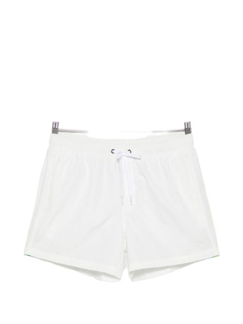 Costume uomo Sundek boxer mare microfibra riciclata bianco con arcobaleno SUNDEK | M504BDP030000630