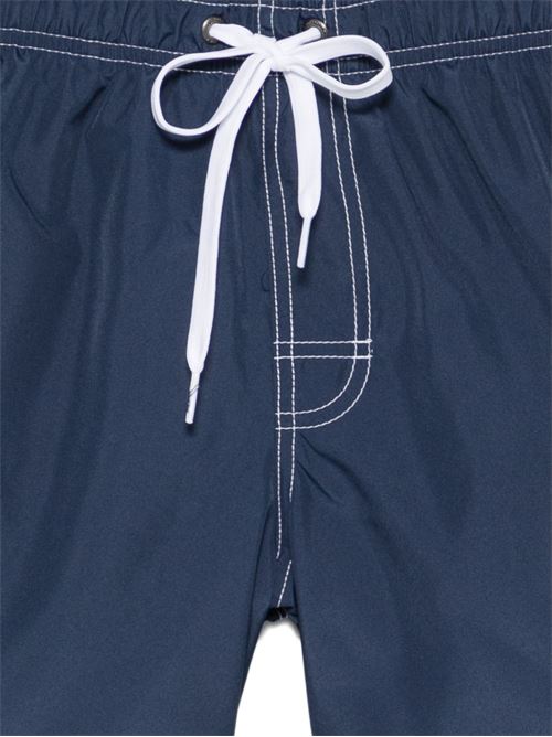 Costume uomo Sundek boxer mare microfibra riciclata navy con arcobaleno SUNDEK | M504BDP030000703