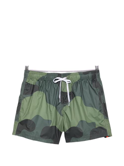 Costume uomo Sundek boxer mare camouflage verde e arancio con arcobaleno SUNDEK | M504BDRP1CM032CM
