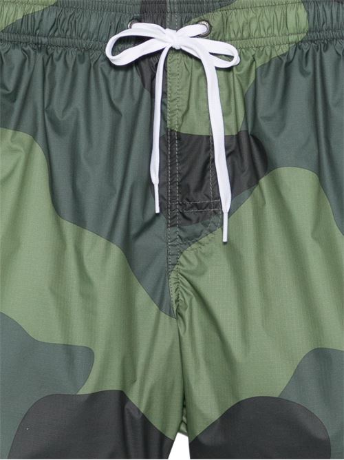 Costume uomo Sundek boxer mare camouflage verde e arancio con arcobaleno SUNDEK | M504BDRP1CM032CM