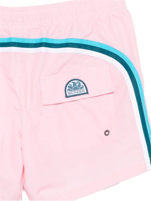 Costume uomo Sundek boxer mare taffetà rosa con arcobaleno SUNDEK | M504BDTA10053201
