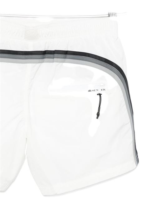 Costume uomo Sundek boxer mare bianco con zip metal e arcobaleno SUNDEK | M552BDM060003904